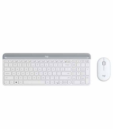 LOGITECH MK470 Wireless Desktop US bela tastatura + miš