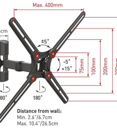 BARKAN BM331 TV zglobni zidni nosač od 13 do 65"