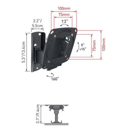BARKAN E120.B LCD TV zidni nosač 13-29"